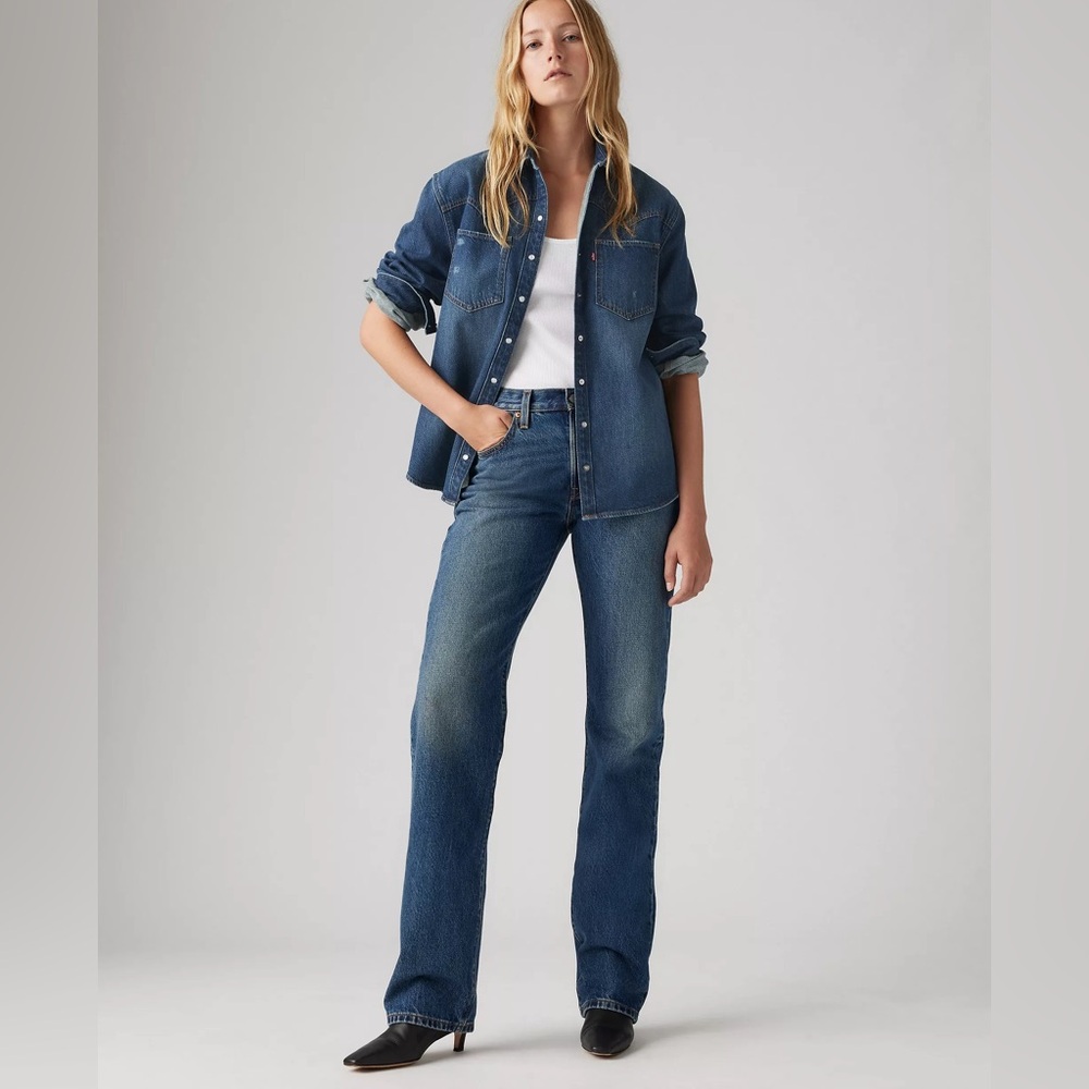 Levi’s 501 90s Woman’s Jeans - Flash Full Dark Wash
